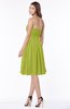 ColsBM Lilia Green Oasis Gorgeous A-line Zip up Chiffon Knee Length Pick up Bridesmaid Dresses