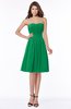 ColsBM Lilia Green Gorgeous A-line Zip up Chiffon Knee Length Pick up Bridesmaid Dresses