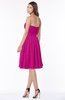 ColsBM Lilia Hot Pink Gorgeous A-line Zip up Chiffon Knee Length Pick up Bridesmaid Dresses