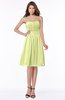ColsBM Lilia Lime Green Gorgeous A-line Zip up Chiffon Knee Length Pick up Bridesmaid Dresses