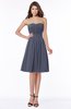 ColsBM Lilia Nightshadow Blue Gorgeous A-line Zip up Chiffon Knee Length Pick up Bridesmaid Dresses