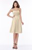 ColsBM Lilia Novelle Peach Gorgeous A-line Zip up Chiffon Knee Length Pick up Bridesmaid Dresses