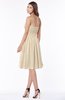 ColsBM Lilia Novelle Peach Gorgeous A-line Zip up Chiffon Knee Length Pick up Bridesmaid Dresses