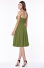 ColsBM Lilia Olive Green Gorgeous A-line Zip up Chiffon Knee Length Pick up Bridesmaid Dresses