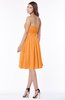 ColsBM Lilia Orange Gorgeous A-line Zip up Chiffon Knee Length Pick up Bridesmaid Dresses