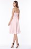 ColsBM Lilia Petal Pink Gorgeous A-line Zip up Chiffon Knee Length Pick up Bridesmaid Dresses