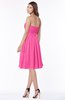 ColsBM Lilia Rose Pink Gorgeous A-line Zip up Chiffon Knee Length Pick up Bridesmaid Dresses