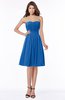 ColsBM Lilia Royal Blue Gorgeous A-line Zip up Chiffon Knee Length Pick up Bridesmaid Dresses