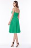 ColsBM Lilia Sea Green Gorgeous A-line Zip up Chiffon Knee Length Pick up Bridesmaid Dresses