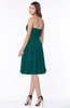 ColsBM Lilia Shaded Spruce Gorgeous A-line Zip up Chiffon Knee Length Pick up Bridesmaid Dresses