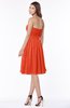 ColsBM Lilia Tangerine Tango Gorgeous A-line Zip up Chiffon Knee Length Pick up Bridesmaid Dresses