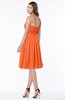 ColsBM Lilia Tangerine Gorgeous A-line Zip up Chiffon Knee Length Pick up Bridesmaid Dresses