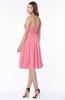 ColsBM Lilia Watermelon Gorgeous A-line Zip up Chiffon Knee Length Pick up Bridesmaid Dresses