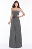 ColsBM Ella Grey Gorgeous A-line Sleeveless Chiffon Floor Length Flower Bridesmaid Dresses