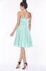 ColsBM Aubree Blue Glass Princess A-line Sleeveless Knee Length Pleated Bridesmaid Dresses