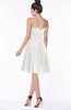 ColsBM Aubree Cloud White Princess A-line Sleeveless Knee Length Pleated Bridesmaid Dresses