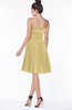 ColsBM Aubree Gold Princess A-line Sleeveless Knee Length Pleated Bridesmaid Dresses