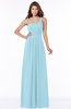 ColsBM Laverne Aqua Modest A-line Half Backless Chiffon Floor Length Ruching Bridesmaid Dresses