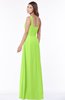 ColsBM Laverne Bright Green Modest A-line Half Backless Chiffon Floor Length Ruching Bridesmaid Dresses
