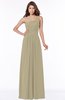 ColsBM Laverne Candied Ginger Modest A-line Half Backless Chiffon Floor Length Ruching Bridesmaid Dresses