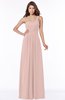 ColsBM Laverne Dusty Rose Modest A-line Half Backless Chiffon Floor Length Ruching Bridesmaid Dresses