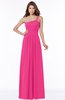 ColsBM Laverne Fandango Pink Modest A-line Half Backless Chiffon Floor Length Ruching Bridesmaid Dresses