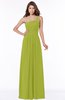 ColsBM Laverne Green Oasis Modest A-line Half Backless Chiffon Floor Length Ruching Bridesmaid Dresses