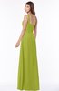 ColsBM Laverne Green Oasis Modest A-line Half Backless Chiffon Floor Length Ruching Bridesmaid Dresses
