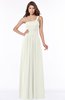 ColsBM Laverne Ivory Modest A-line Half Backless Chiffon Floor Length Ruching Bridesmaid Dresses