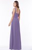 ColsBM Laverne Lilac Modest A-line Half Backless Chiffon Floor Length Ruching Bridesmaid Dresses