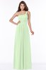 ColsBM Laverne Pale Green Modest A-line Half Backless Chiffon Floor Length Ruching Bridesmaid Dresses