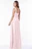 ColsBM Laverne Petal Pink Modest A-line Half Backless Chiffon Floor Length Ruching Bridesmaid Dresses