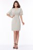ColsBM Talia Ashes Of Roses Luxury A-line Short Sleeve Zip up Chiffon Pleated Bridesmaid Dresses