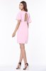 ColsBM Talia Baby Pink Luxury A-line Short Sleeve Zip up Chiffon Pleated Bridesmaid Dresses