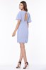 ColsBM Talia Blue Heron Luxury A-line Short Sleeve Zip up Chiffon Pleated Bridesmaid Dresses