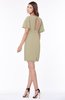 ColsBM Talia Candied Ginger Luxury A-line Short Sleeve Zip up Chiffon Pleated Bridesmaid Dresses