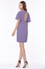 ColsBM Talia Chalk Violet Luxury A-line Short Sleeve Zip up Chiffon Pleated Bridesmaid Dresses