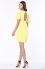 ColsBM Talia Daffodil Luxury A-line Short Sleeve Zip up Chiffon Pleated Bridesmaid Dresses