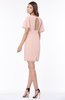 ColsBM Talia Dusty Rose Luxury A-line Short Sleeve Zip up Chiffon Pleated Bridesmaid Dresses
