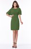 ColsBM Talia Garden Green Luxury A-line Short Sleeve Zip up Chiffon Pleated Bridesmaid Dresses