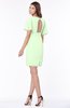 ColsBM Talia Pale Green Luxury A-line Short Sleeve Zip up Chiffon Pleated Bridesmaid Dresses
