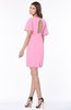 ColsBM Talia Pink Luxury A-line Short Sleeve Zip up Chiffon Pleated Bridesmaid Dresses