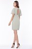 ColsBM Talia Platinum Luxury A-line Short Sleeve Zip up Chiffon Pleated Bridesmaid Dresses