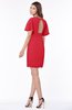 ColsBM Talia Red Luxury A-line Short Sleeve Zip up Chiffon Pleated Bridesmaid Dresses