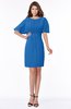 ColsBM Talia Royal Blue Luxury A-line Short Sleeve Zip up Chiffon Pleated Bridesmaid Dresses