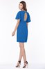 ColsBM Talia Royal Blue Luxury A-line Short Sleeve Zip up Chiffon Pleated Bridesmaid Dresses