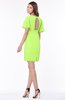 ColsBM Talia Sharp Green Luxury A-line Short Sleeve Zip up Chiffon Pleated Bridesmaid Dresses