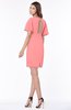 ColsBM Talia Shell Pink Luxury A-line Short Sleeve Zip up Chiffon Pleated Bridesmaid Dresses