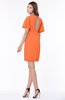 ColsBM Talia Tangerine Luxury A-line Short Sleeve Zip up Chiffon Pleated Bridesmaid Dresses