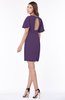 ColsBM Talia Violet Luxury A-line Short Sleeve Zip up Chiffon Pleated Bridesmaid Dresses